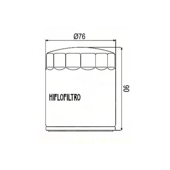 Filtro aceite Hiflofiltro HF551 Moto Guzzi 850 Breva  06-11