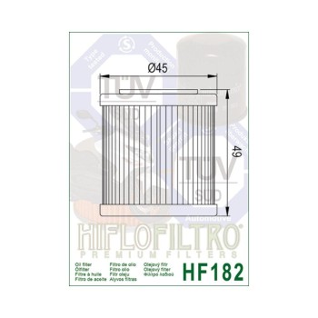 Filtro de aceite Hiflofiltro HF182