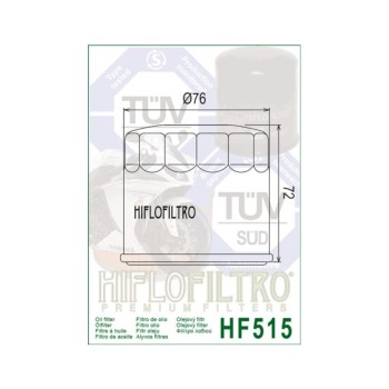 Filtro de aceite Hiflofiltro HF515