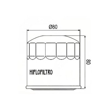 Filtro aceite Hiflofiltro FH202 Honda VT750 C Shadow 750 83