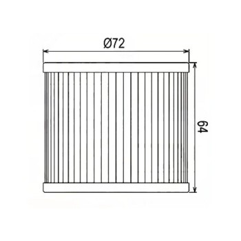 Filtro  Aceite Meiwa F268133 Suzuki GS250 TT,TX 79-81