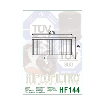 FILTRO DE ACEITE HIFLOFILTRO HF144 YAMAHA XJ-600, FZR 600