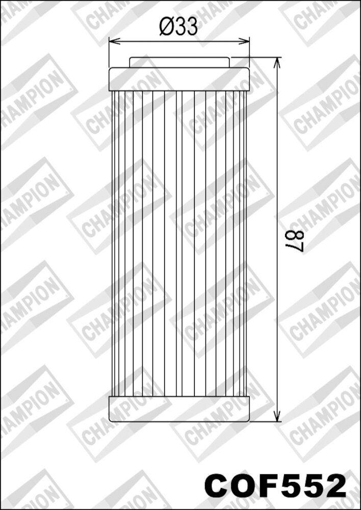 FILTRO DE ACEITE HF652 KTM