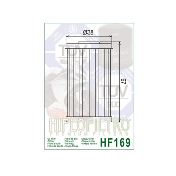 Filtro de aceite Hiflofiltro HF169