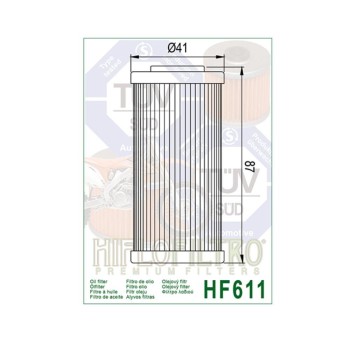 Filtro de aceite Hiflofiltro HF611
