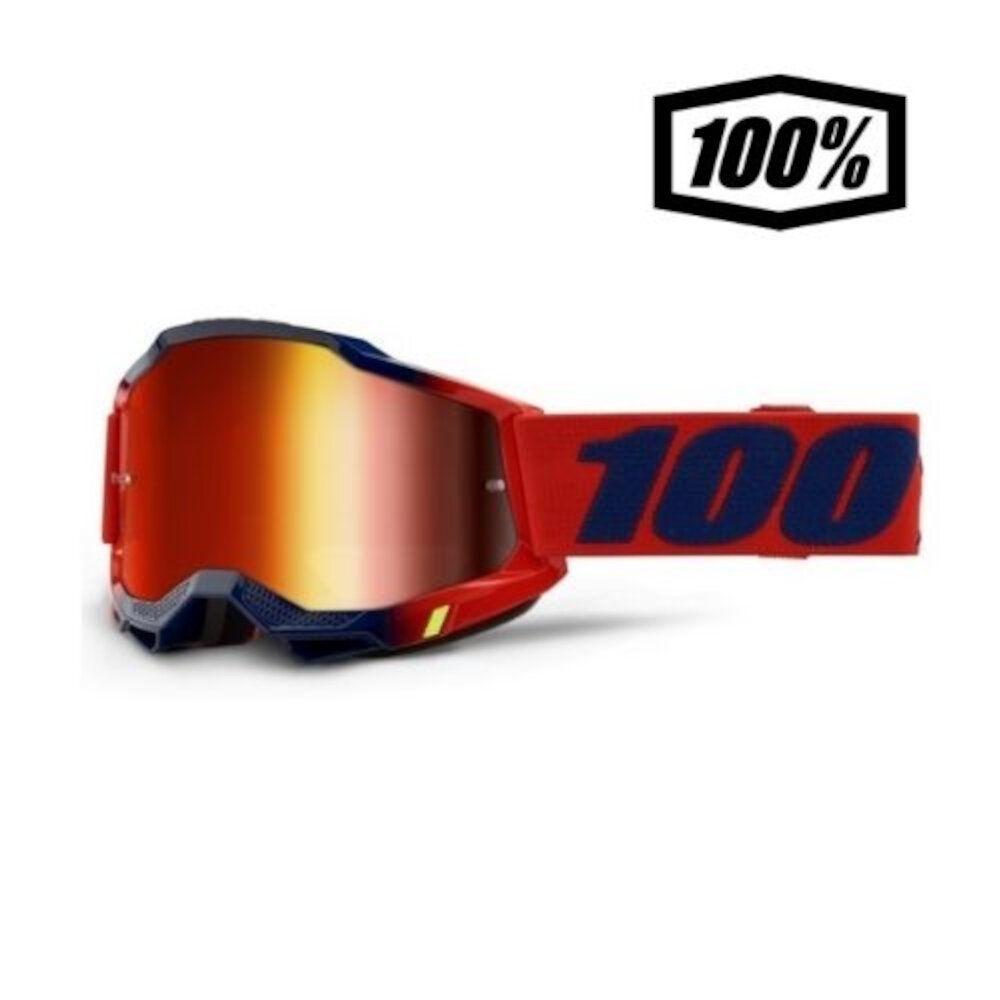 GAFAS OFF ROAD 100%  ACCURI 2 KEARNY ROJO ESPEJO