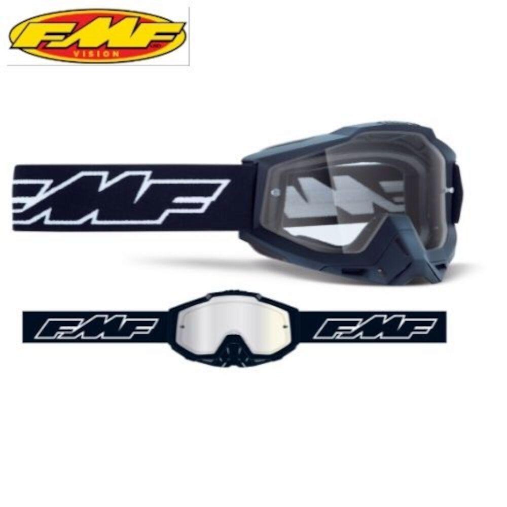 GAFAS FMF POWERBOMB ROCKET NEGRA TRANSP.