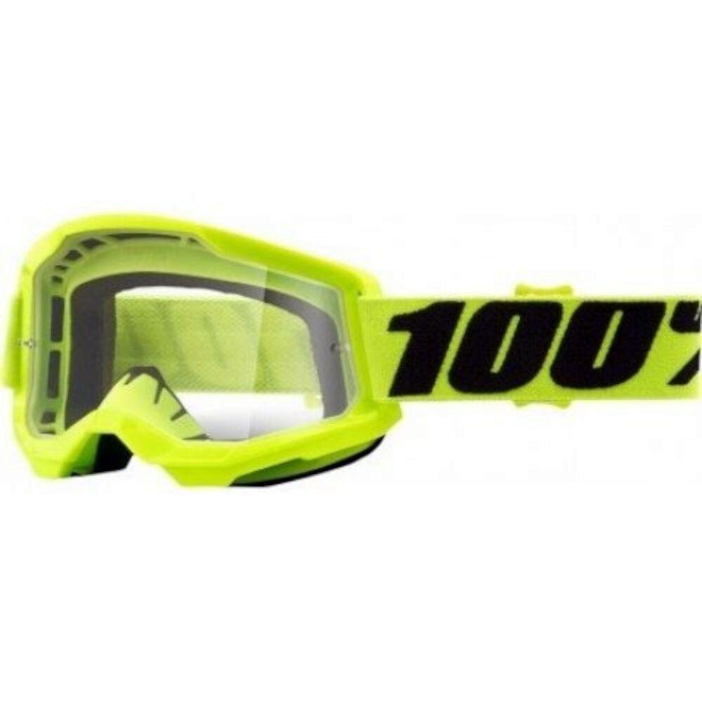 GAFAS OFF ROAD 100%  STRATA 2 AMARILLA TRANSP.