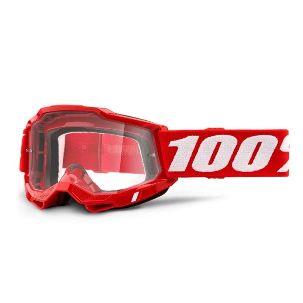 GAFAS OFF ROAD 100% ACCURI 2 OTG ROJA TRANSP