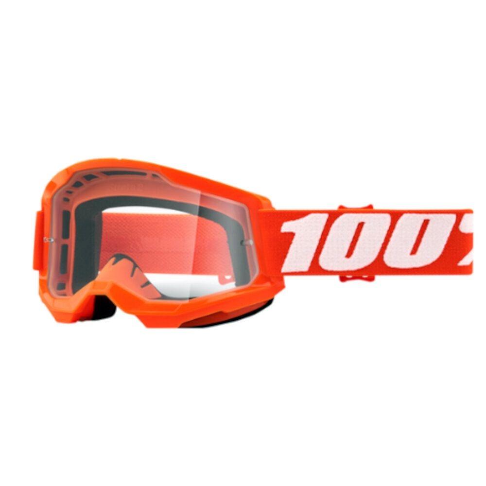 GAFAS 100% STRATA 2 NARANJA TRANSPARENTE