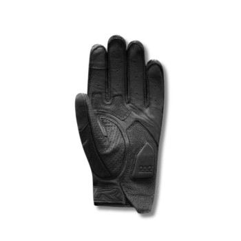 Guantes de Verano para Hombre Racer Meta 4 Piel Ventilado Negro