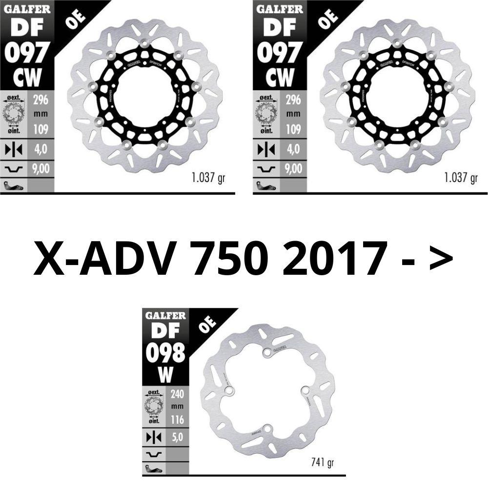 Kit de discos Galfer X-ADV (17-)
