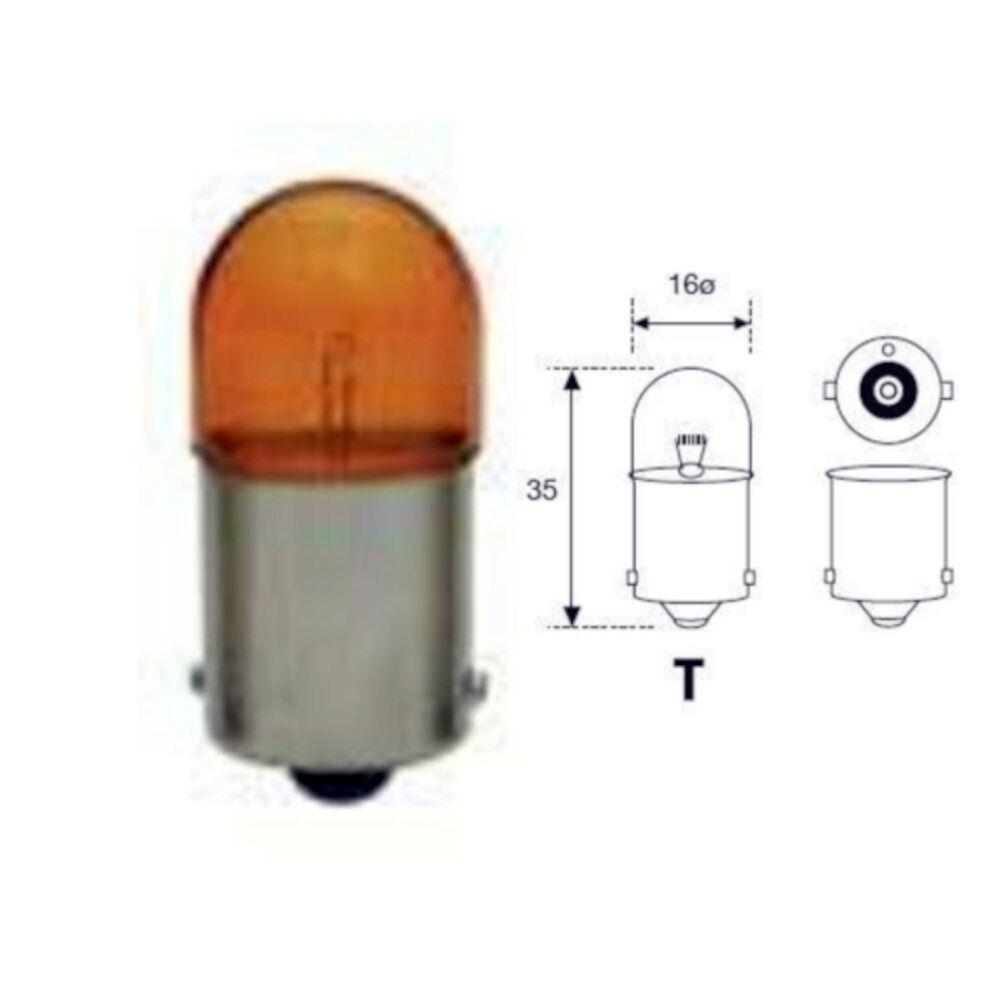 PILOTO 12V 5W BA15S AMBAR