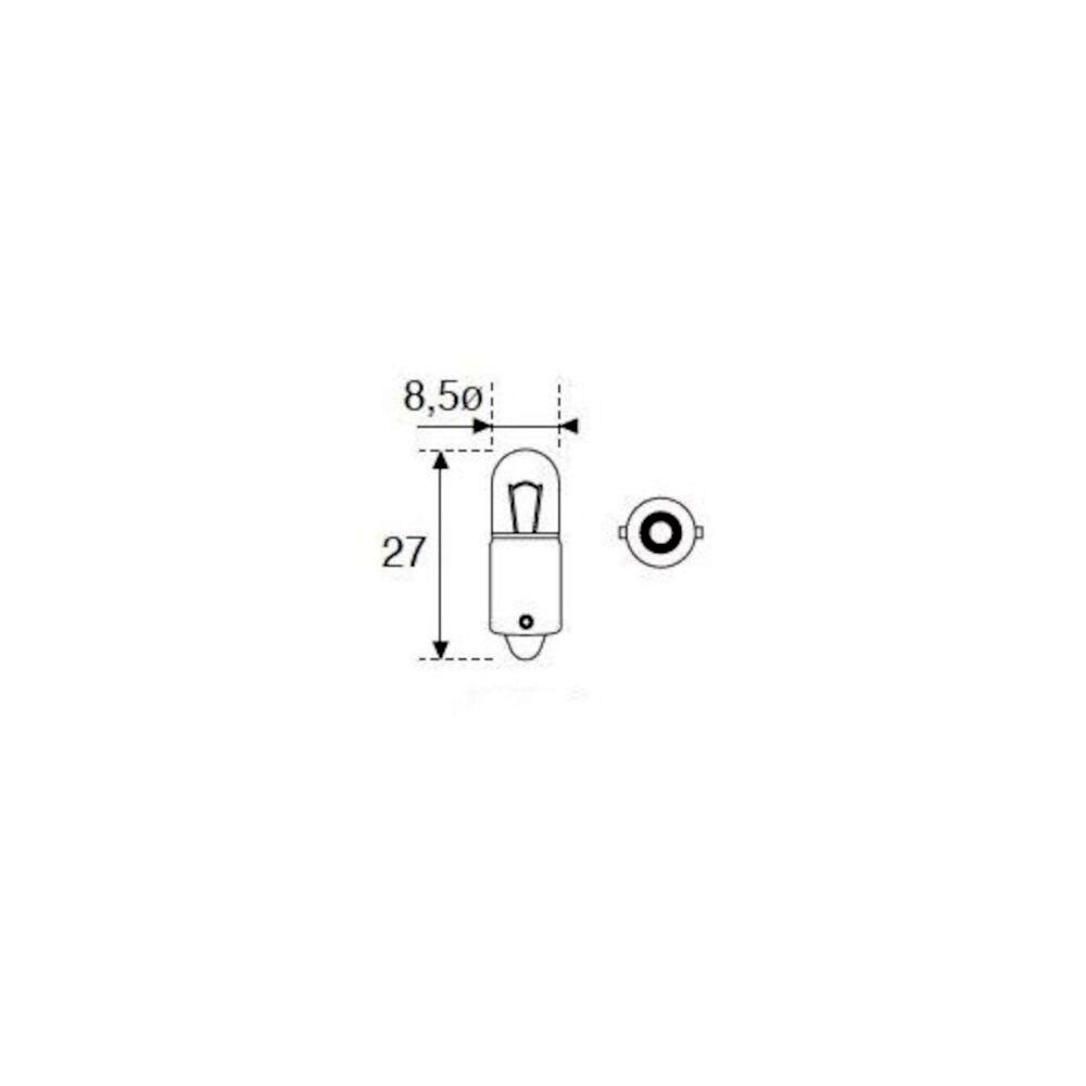 LAMPARA TUBULAR BA9S 12V 4W