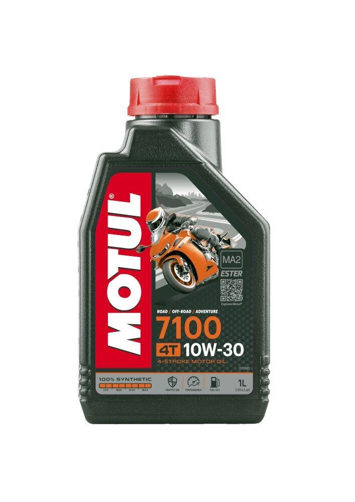 Motul 7100 10W30 4T 1 Litro   Aceite sintético para motos ruteras y trail