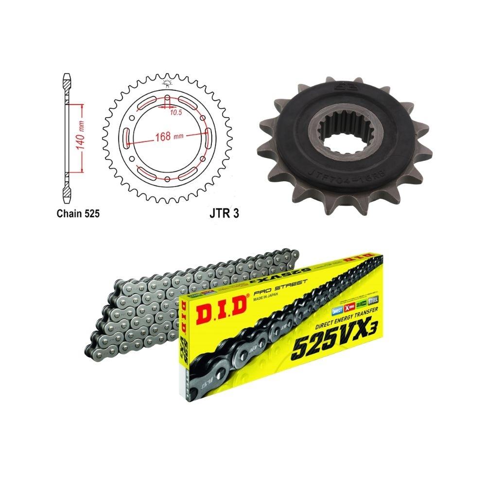 Kit transmisión BMW F800GS 2008-2015 DID 525VX3