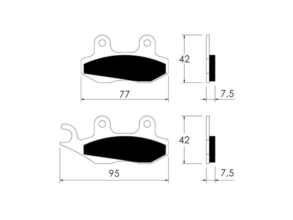 PASTILLAS FRENO ECO-EQUI.120HF/FD162