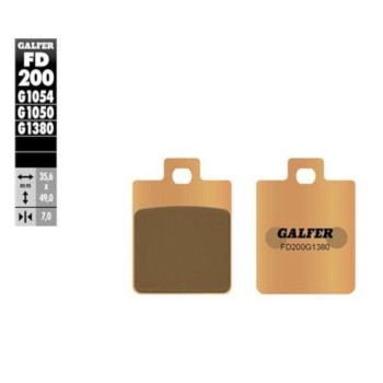 Pastillas de Freno Galfer FD200G1380 Sinterizadas Scooter