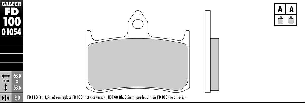 PASTILLAS GALFER FD100G1054