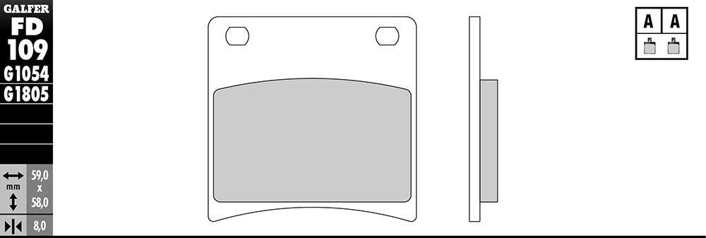 PASTILLAS GALFER FD109G1054