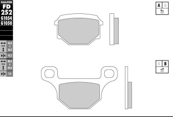 PASTILLAS GALFER FD252G1050