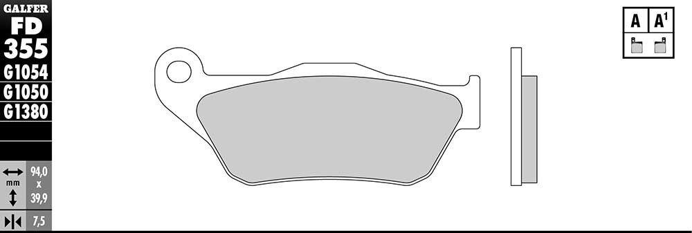 PASTILLAS GALFER FD355G1050