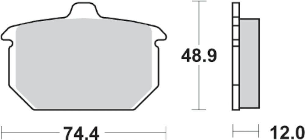 PASTILLA FRENO TRASERA HARLEY DAVIDSON FLHT 1340