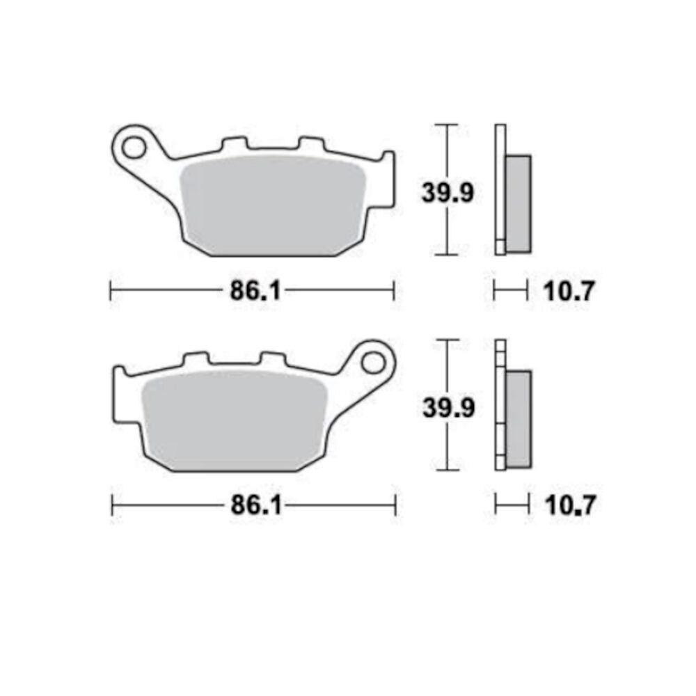 PASTILLA BRAKING 711CM56 SINTERED