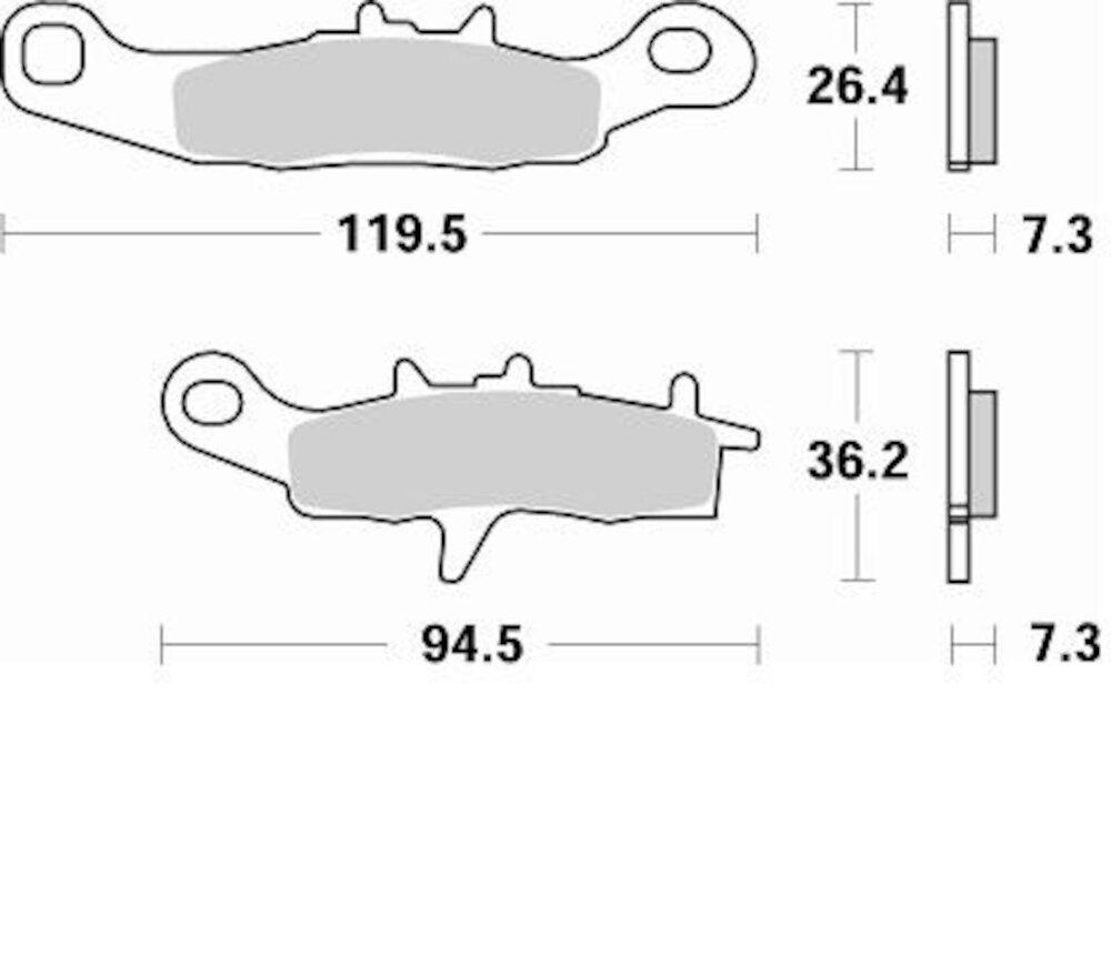 PASTILLA BRAKING 812CM44