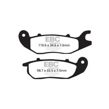 Juego de pastillas de freno EBC FA375HH sinterizadas