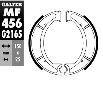 MORDAZA FRENO GZ 456-YAMAHA