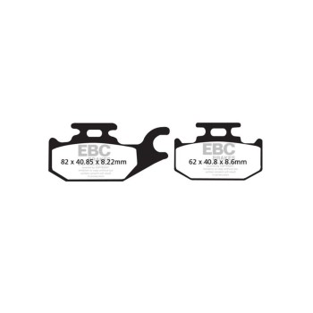 Pastillas freno EBC SFA413 orgánicas para scooters