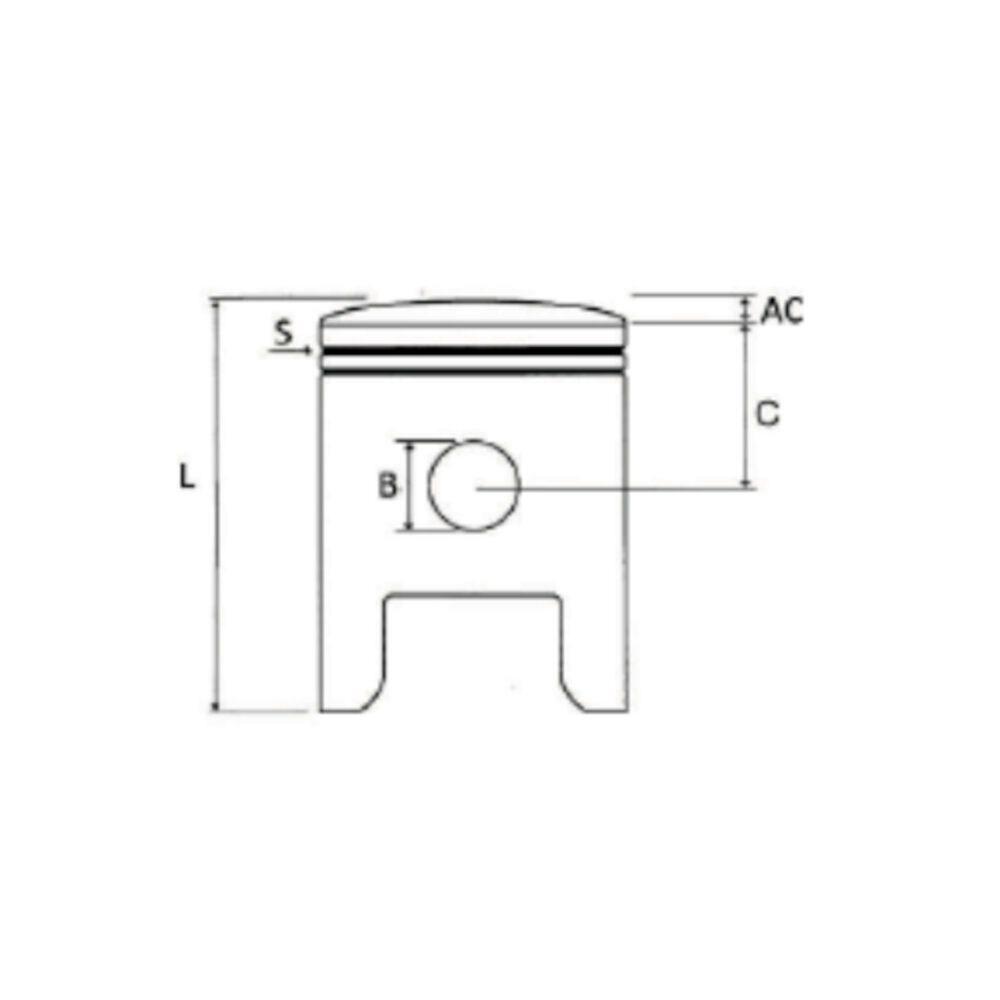 PISTÓN VERTEX KTM 125 SX-EXC 01-07