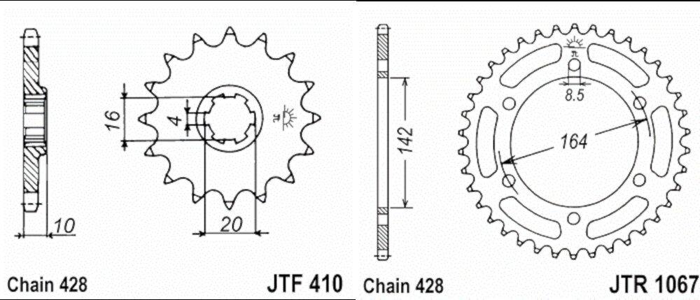Kit de Transmisión Hyosung GTR 125 (2006-2012)