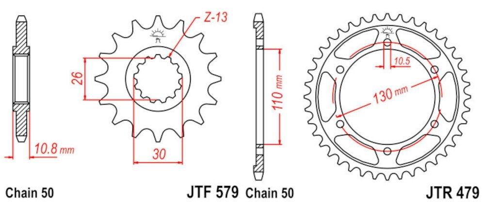 Kit de Transmisión Yamaha Fazer 1000 / FZ1 (2006-2015)