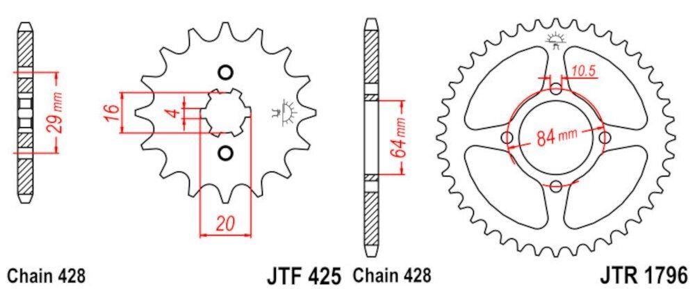 Kit de Transmisión Suzuki RV 125 Van Van (2003-2006)