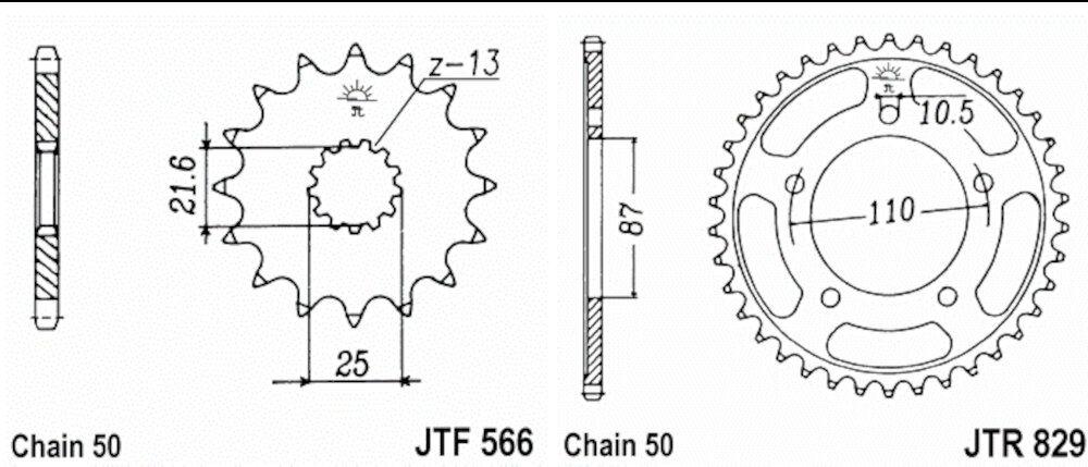 Kit de Transmisión Suzuki Bandit 600 / 650 (1995-2006, sin ABS)