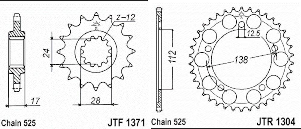 HONDA CBF 600 04A07 525-116