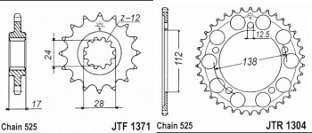 HONDA CBF 600 04A07 525-116