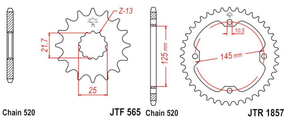 Kit de Transmisión Yamaha Quad YFZ 450 S (2004-2009)