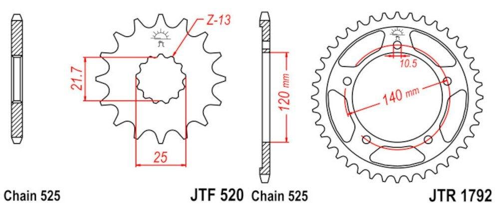 Kit de Transmisión Suzuki GSX-R 600 (2006-2010)