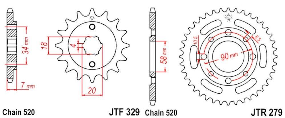 HONDA CB 125 REBEL 96 - 01 520 - 112 125 96 - 01