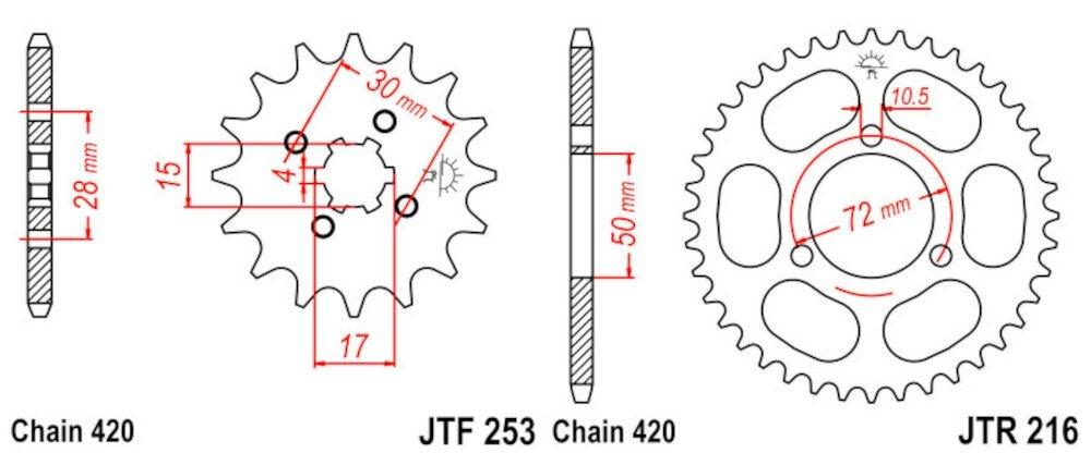 HONDA NSR 75 420-120 75 420-120