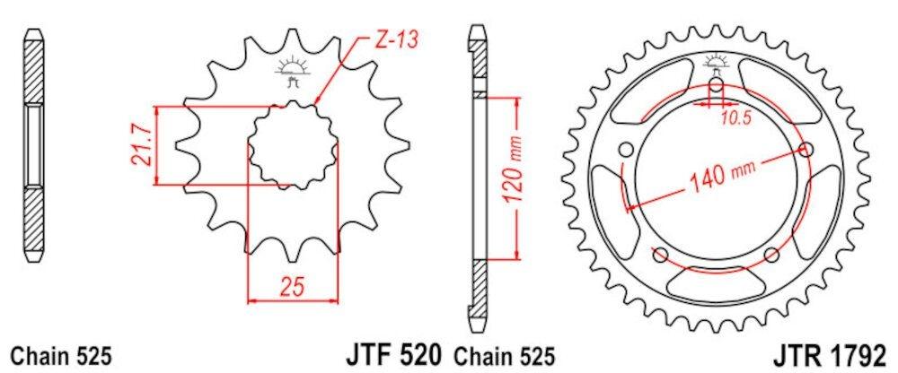 Kit de Transmisión Suzuki DL 650 V-Strom (2007-2020) 525 - 118