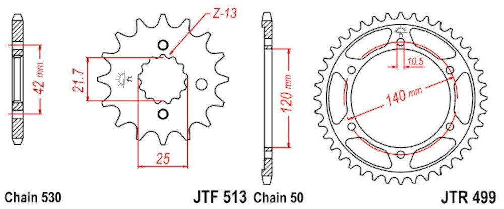 Kit de Transmisión Honda VFR 800 (2002-2014)