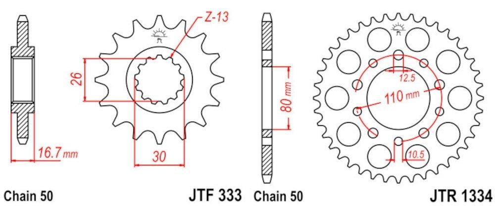 Kit de Transmisión Honda VF 750 C (1993-2004)