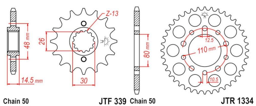 Kit de Transmisión Honda CBR 1000 F (1987-2000)
