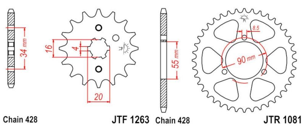 Kit de Transmisión Rieju RS2 125 (2006-2009)