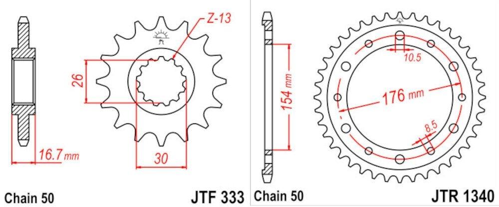 Kit de Transmisión Honda VFR 750 F (1990-1998)