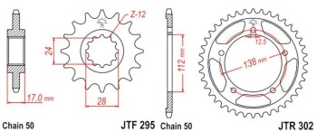 HONDA CBR 600 F 91 - 96 530 - 108